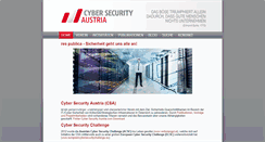 Desktop Screenshot of cybersecurityaustria.at